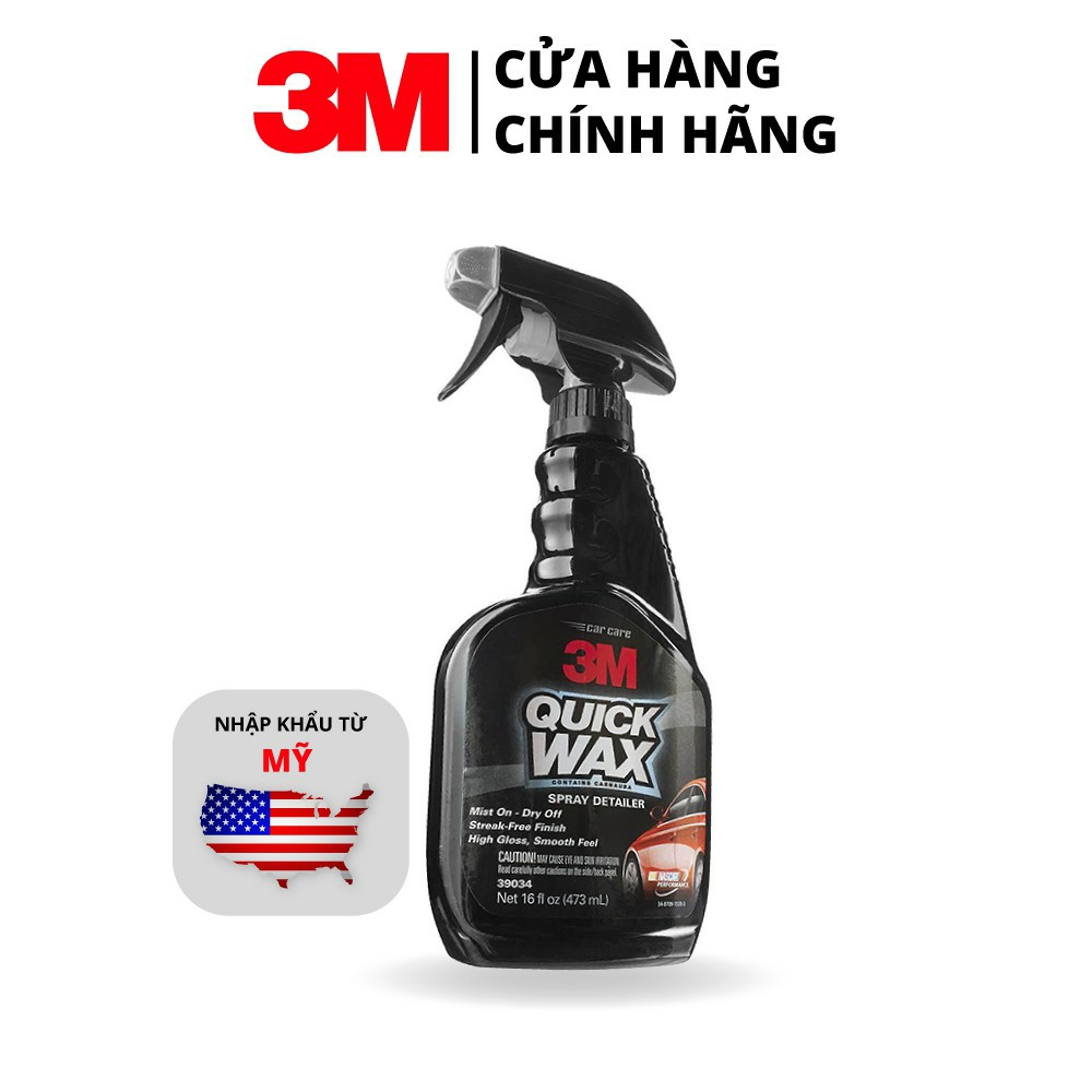Chai xịt đánh bóng nhanh ô tô 3M Quick Wax
