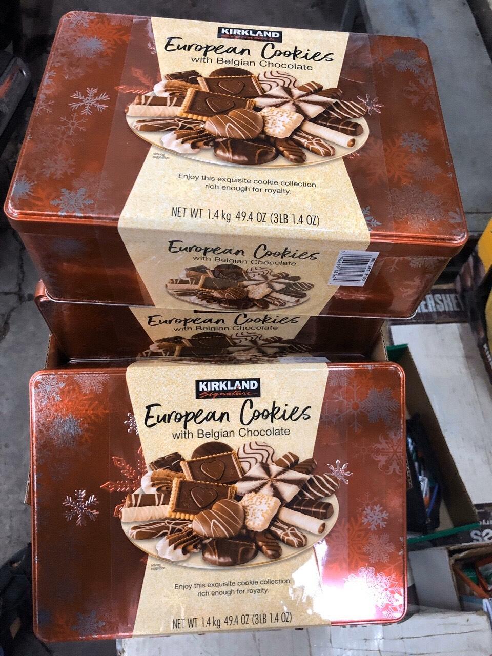 Bánh European chocolate Cookies Đức 1,4kg vàng