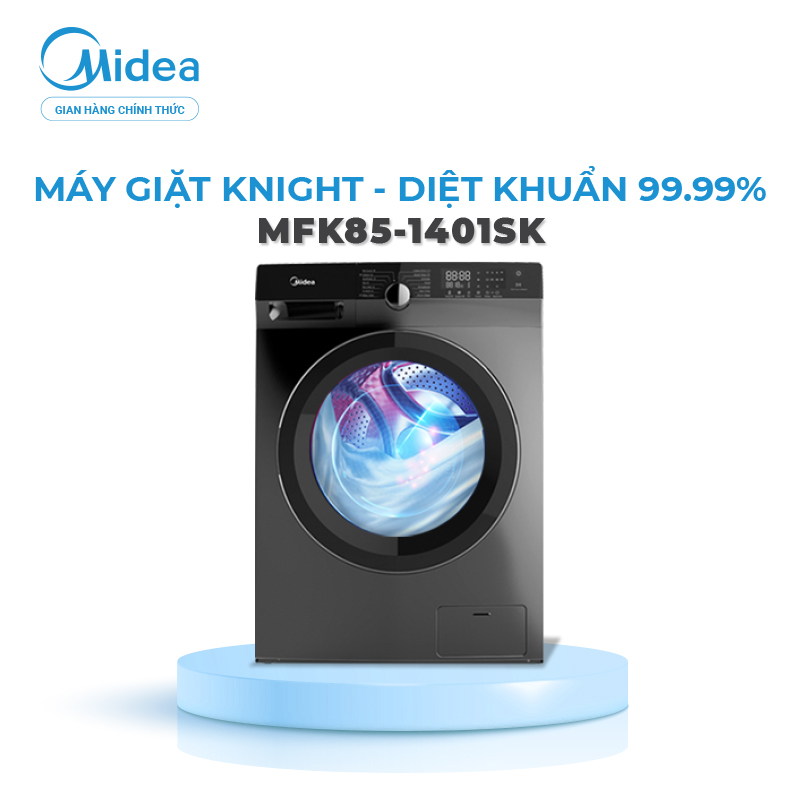 Máy giặt Midea MFK85-1401WK - 8.5 kg, lồng ngang