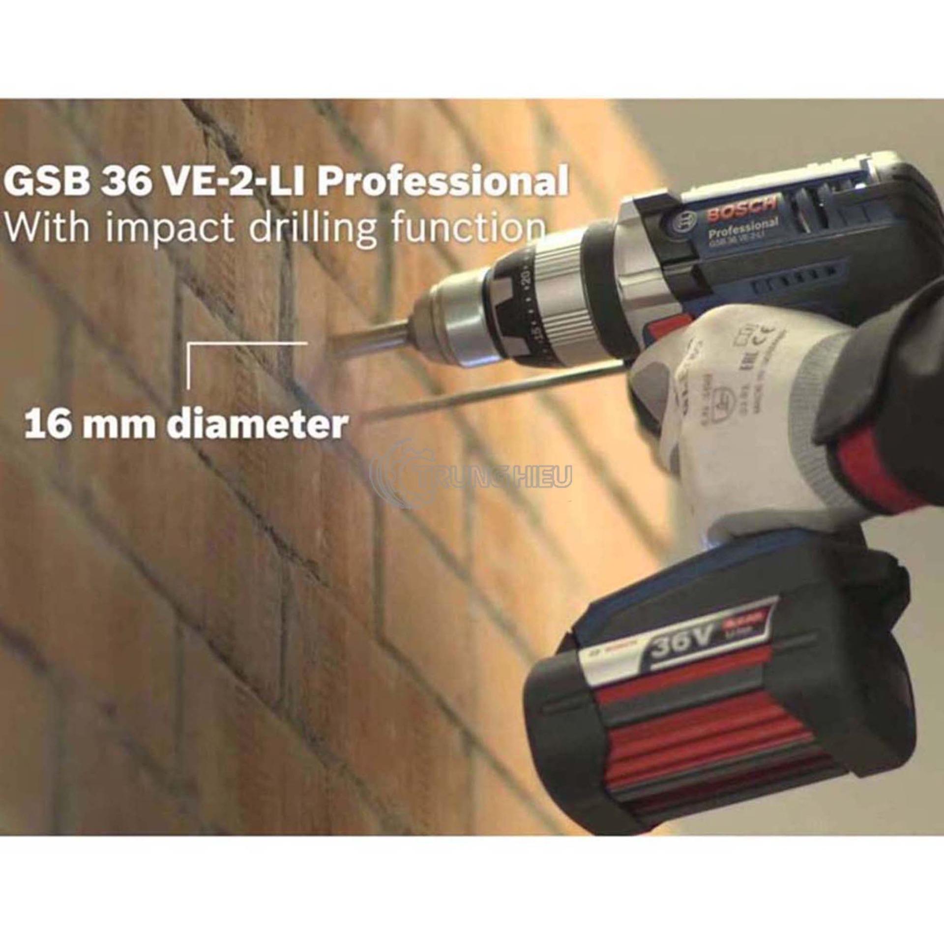 Máy khoan động lực Bosch GSB 36VE 2 LI