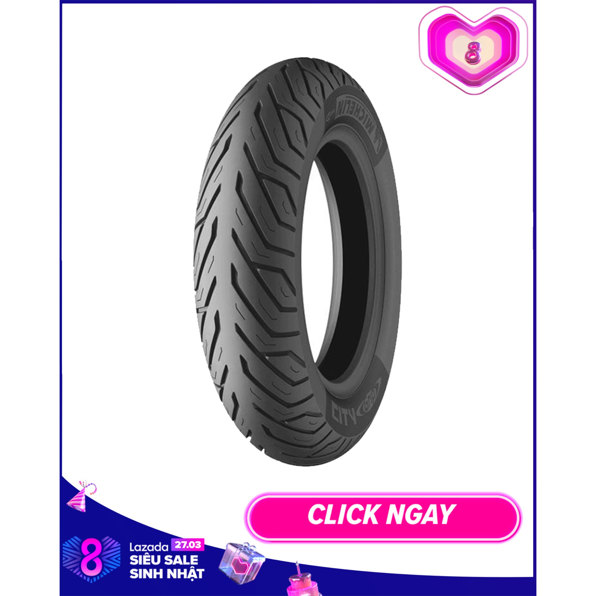 Lốp/vỏ Michelin City Grip 90/90-12