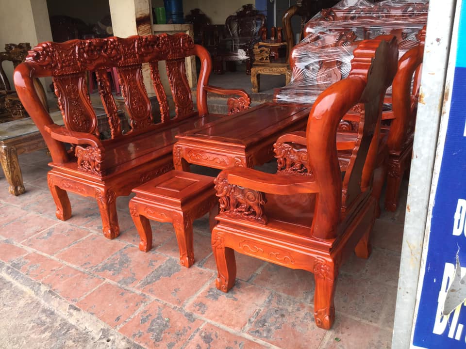 Bộ bàn ghế minh quốc voi