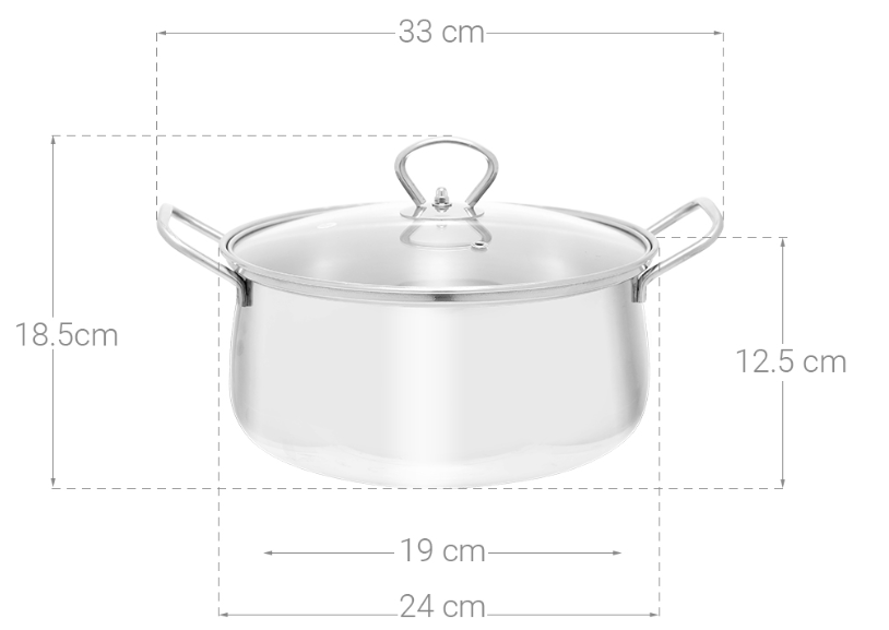 NỒI CANH TÁO INOX RN24-1DK 24CM