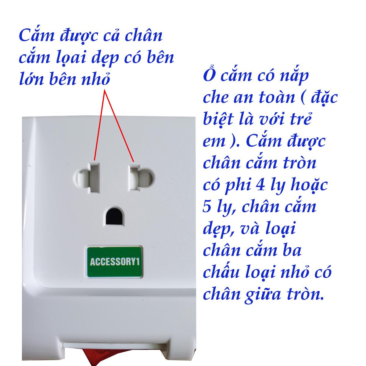 Ổ Cắm Điện Lioa 5OFSSA2.5-2