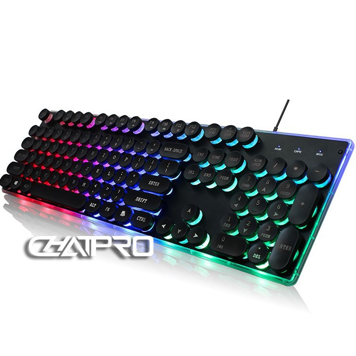 Bàn phím chơi game kiểu dáng retro Zerodate KB202