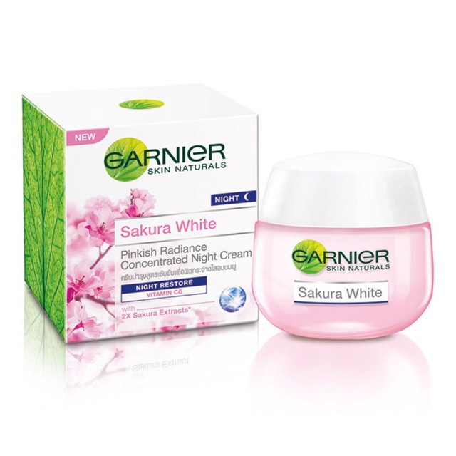 Kem trị nám, dưỡng trắng da Sakura white night cream