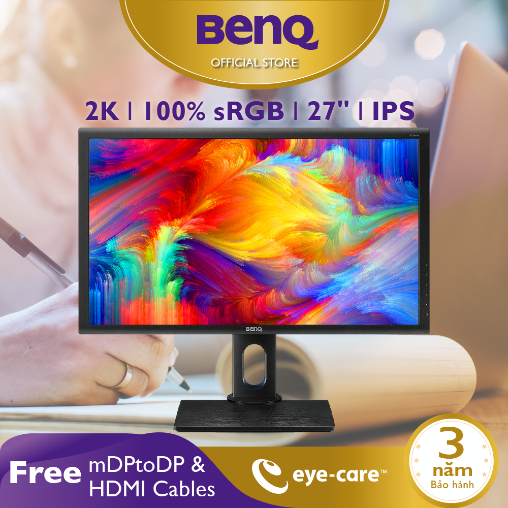 Màn hình máy tính LED BenQ PD2700Q - 27 inch 2K, IPS