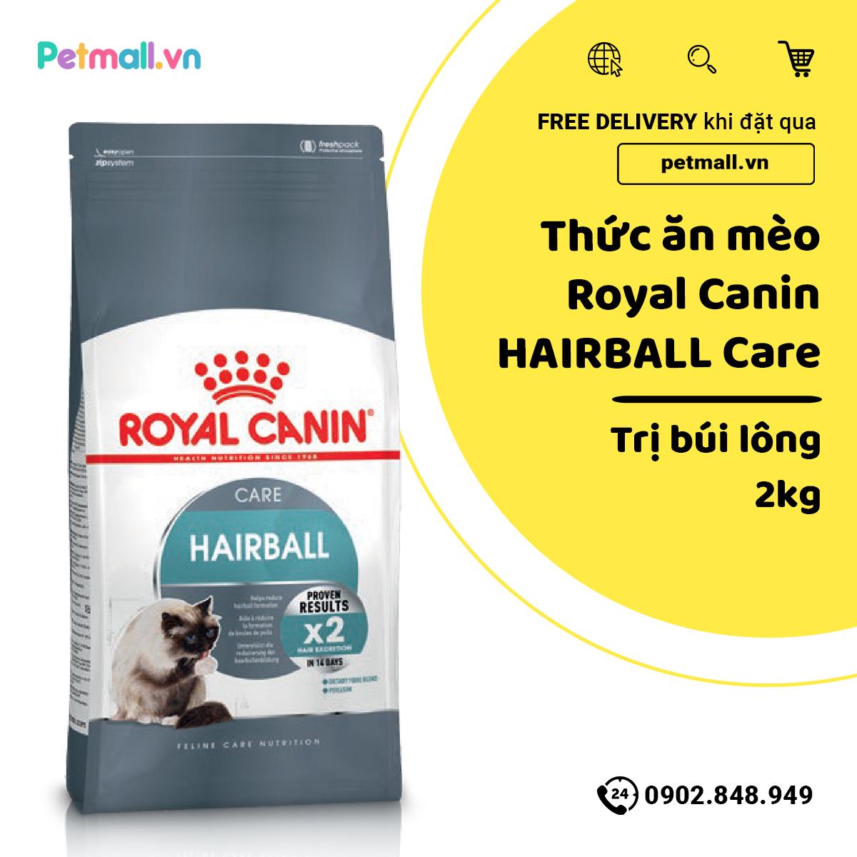 Thức Ăn mèo CANIN HAIRBALL 2Kg