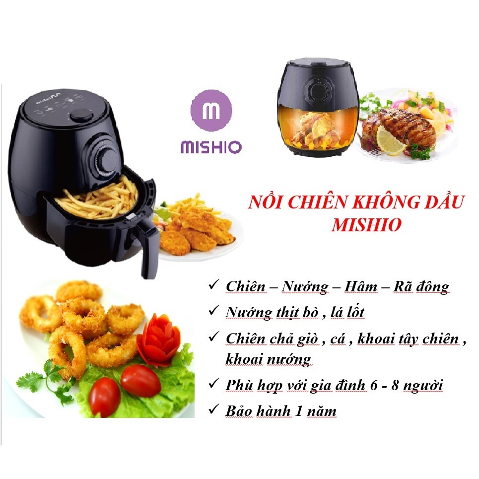 Nồi chiên không dầu Mishio MK01 (2.6L/3L)