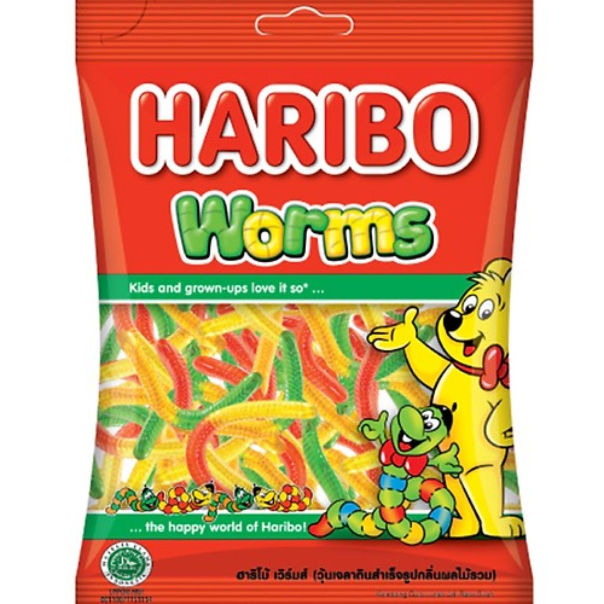 Kẹo Dẻo Haribo Worms 80g