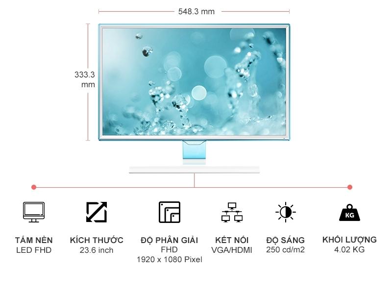 Màn hình Samsung LS24E360HL/XV 23.6Inch LED