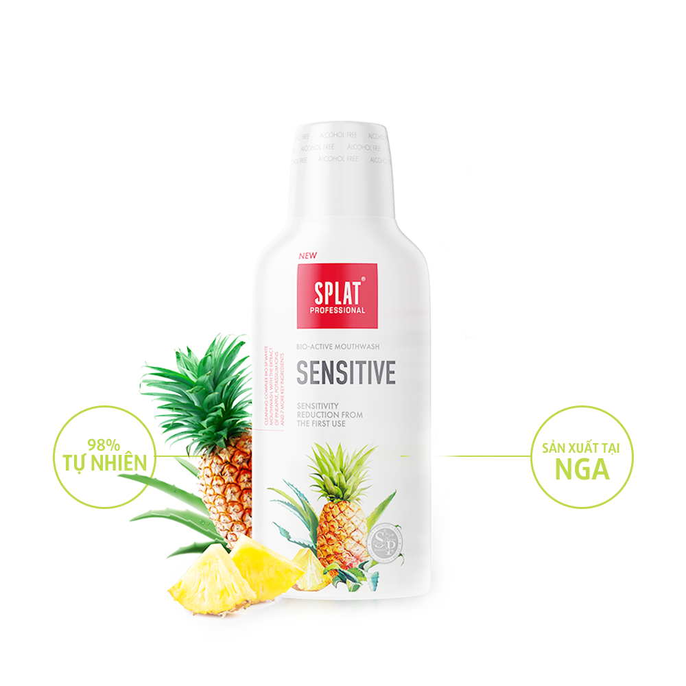 Nước súc miệng Splat thảo mộc chăm sóc răng nhạy cảm 275ml