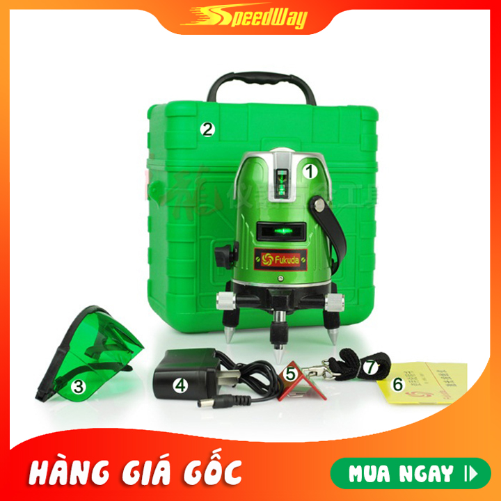 MÁY CÂN BẰNG LASER 2 TIA XANH FUKUDA EK-168G