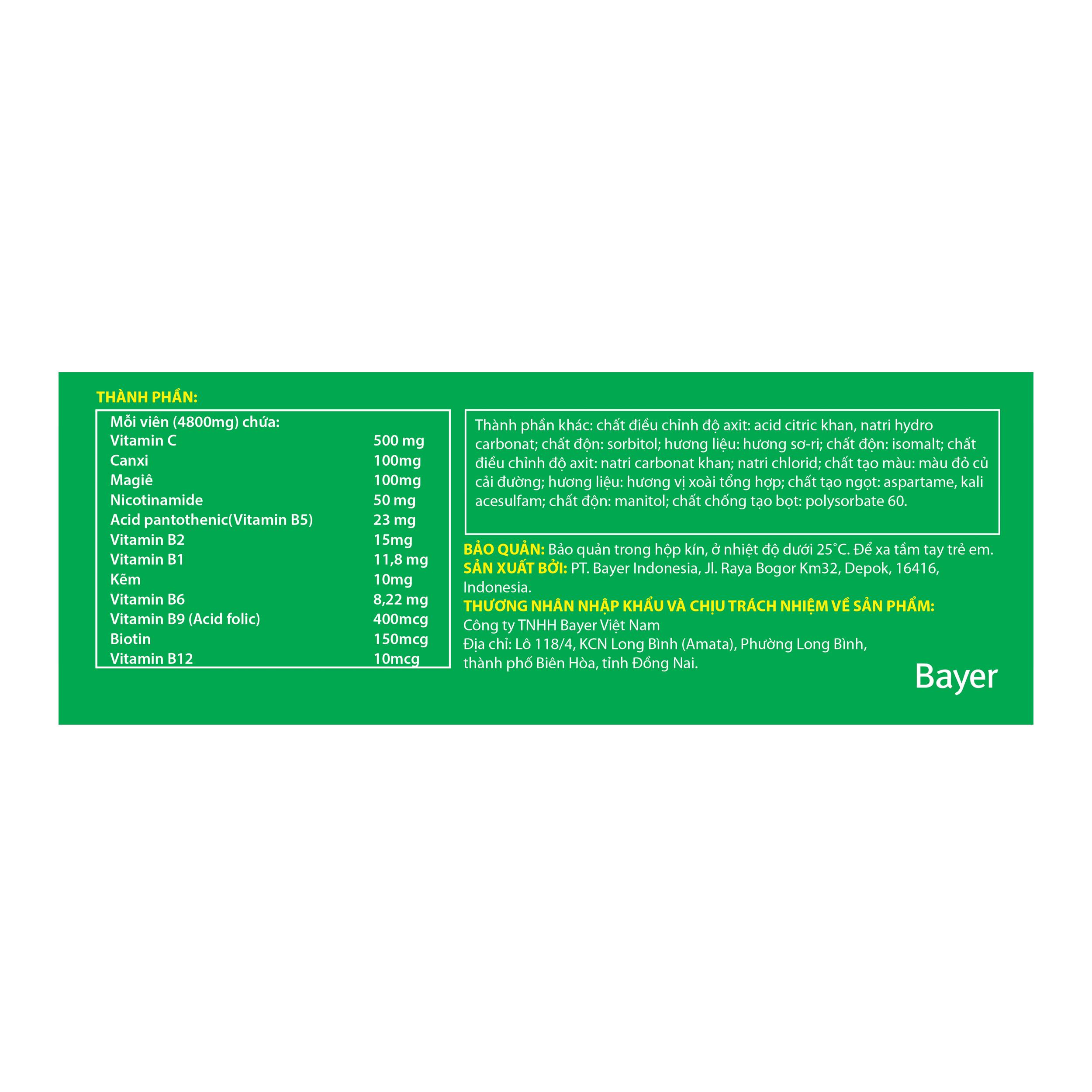 Viên uống bổ sung vitamin Berocca Performance