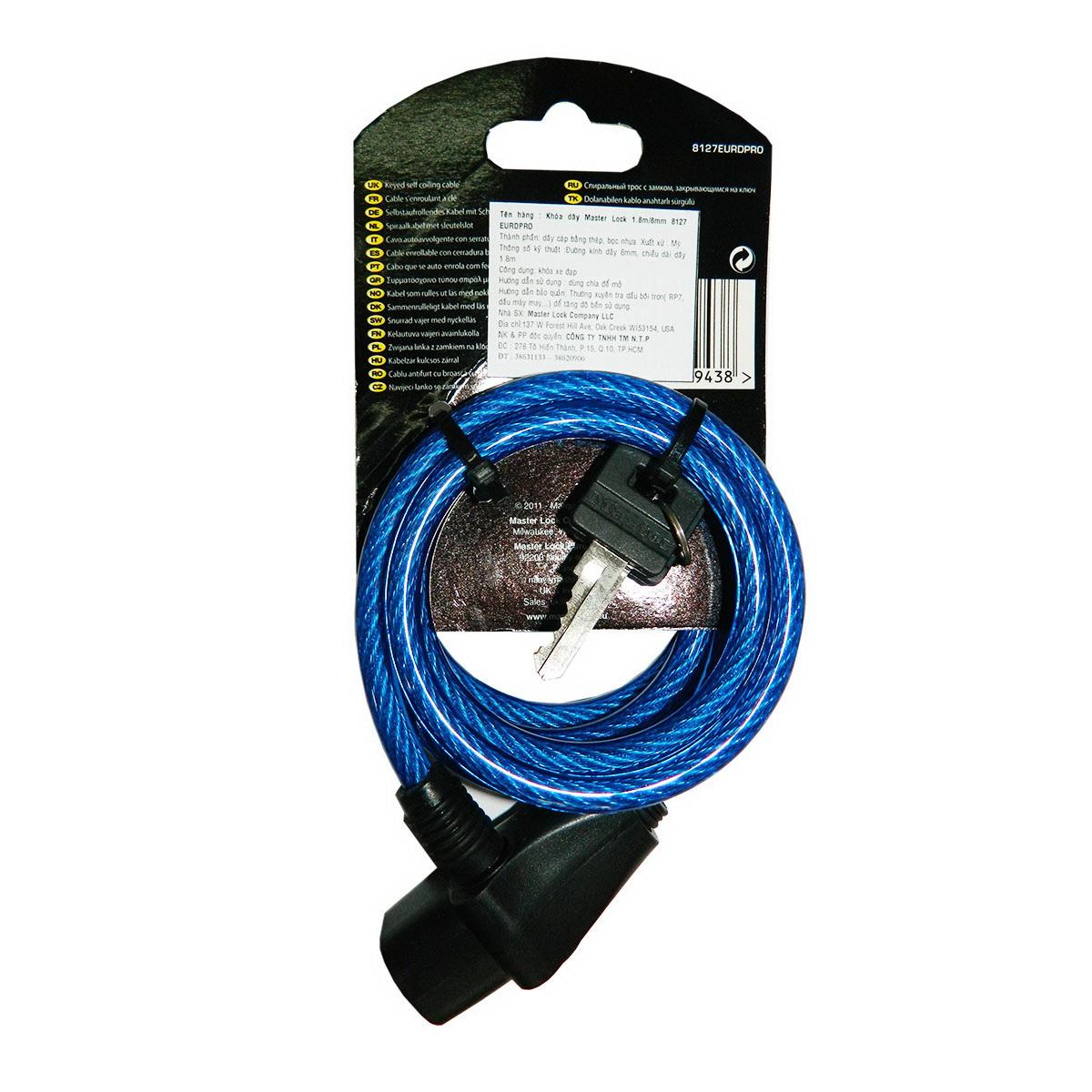 Khóa dây xe đạp Master-8127EURDPRO