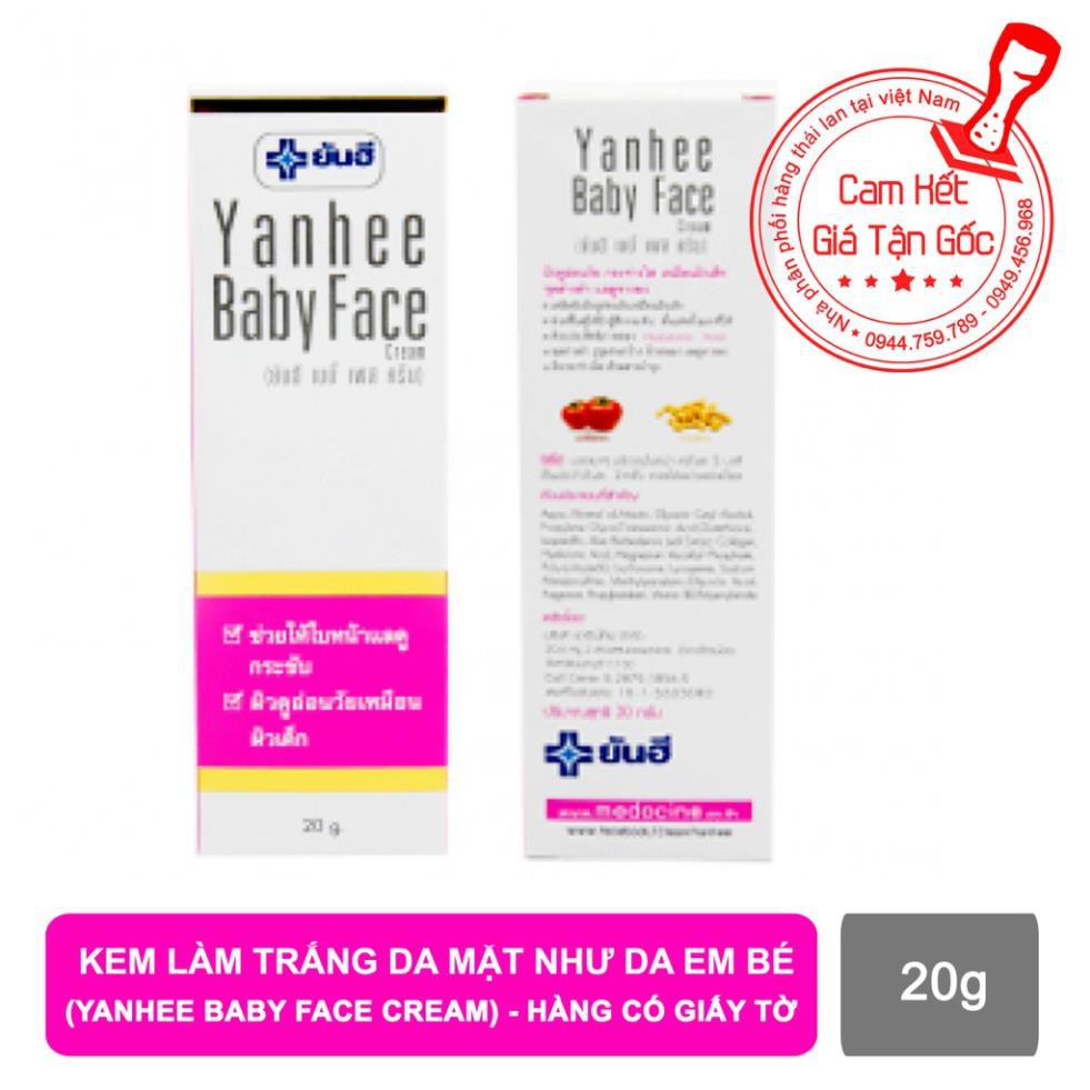 Kem Dưỡng Da Mặt Yanhee Baby Face Cream 20g