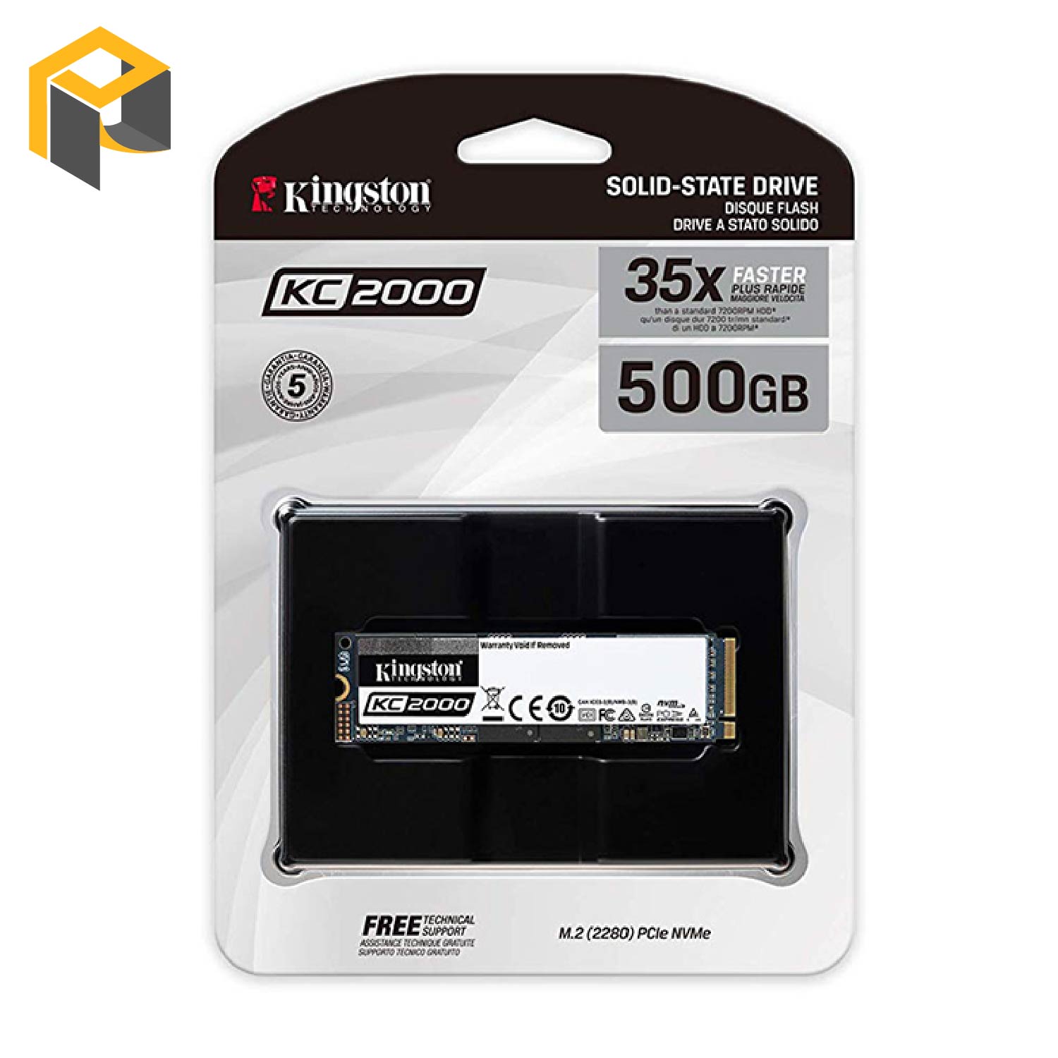 Ổ cứng SSD Kingston KC2000 250GB M.2 2280 NVMe PCIe (SKC2000M8/250G)