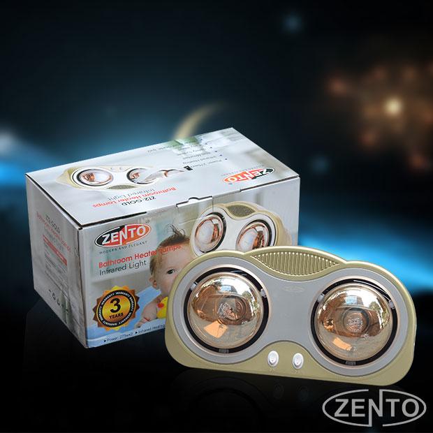 ĐÈN SƯỞI NHÀ TẮM 2 BÓNG ZENTO ZT2