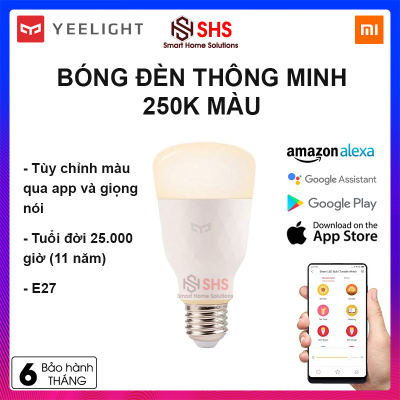 BÓNG ĐÈN THÔNG MINH XIAOMI YEELIGHT GEN 2 YLDP05YL