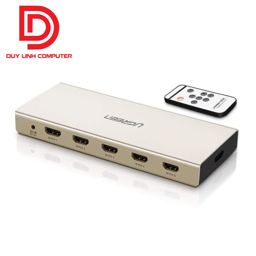 Bộ Gộp HDMI 5 Vào 1 Ra + SPDIF +3.5mm Ugreen 40370