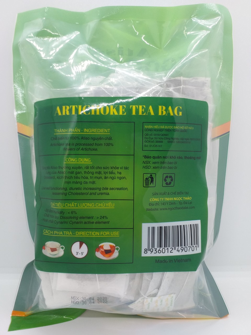 Trà Atiso Ngọc Thảo 100 túi lọc