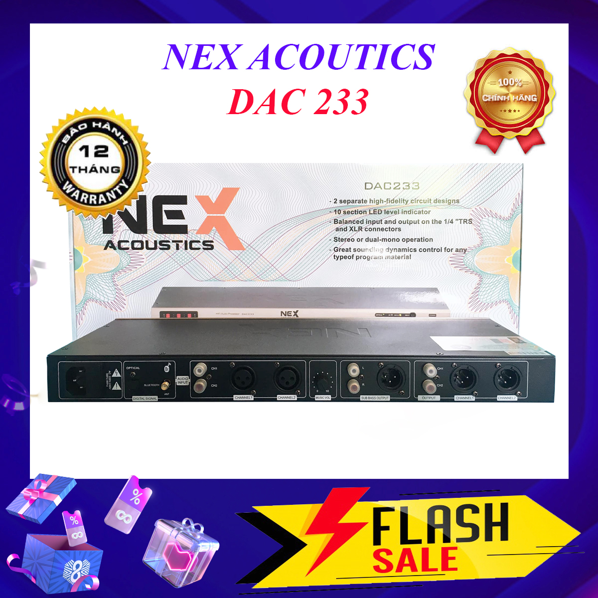 Máy nâng tiếng hát NEX Acoustic DAC 233