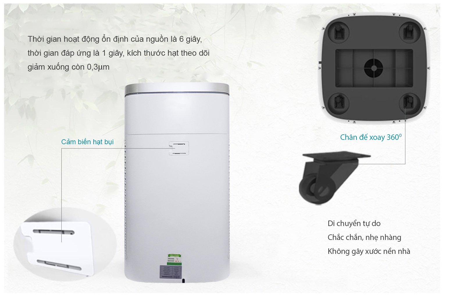 MÁY LỌC KHÔNG KHÍ EBRACO E800