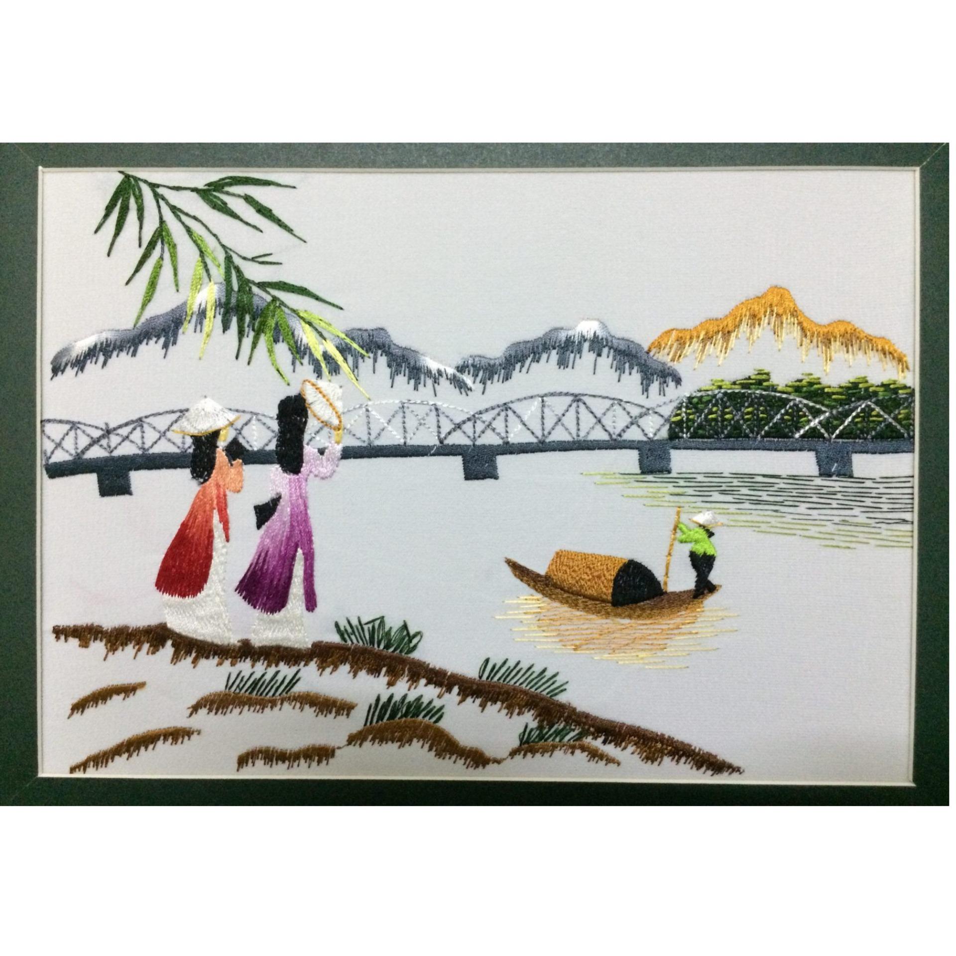 Đồng hồ tranh Cầu Tràng Tiền