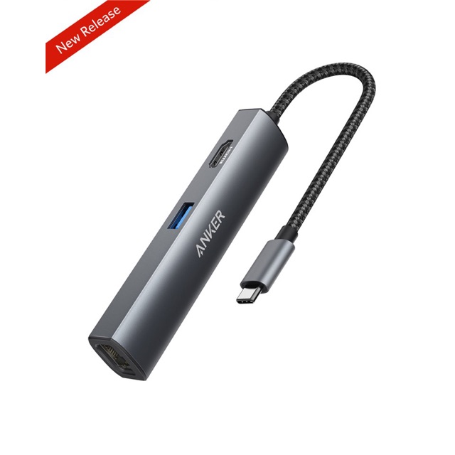 BỘ CHUYỂN ĐỔI ANKER POWEREXPAND+ 5IN1 USB-C ETHERNET HUB A8338