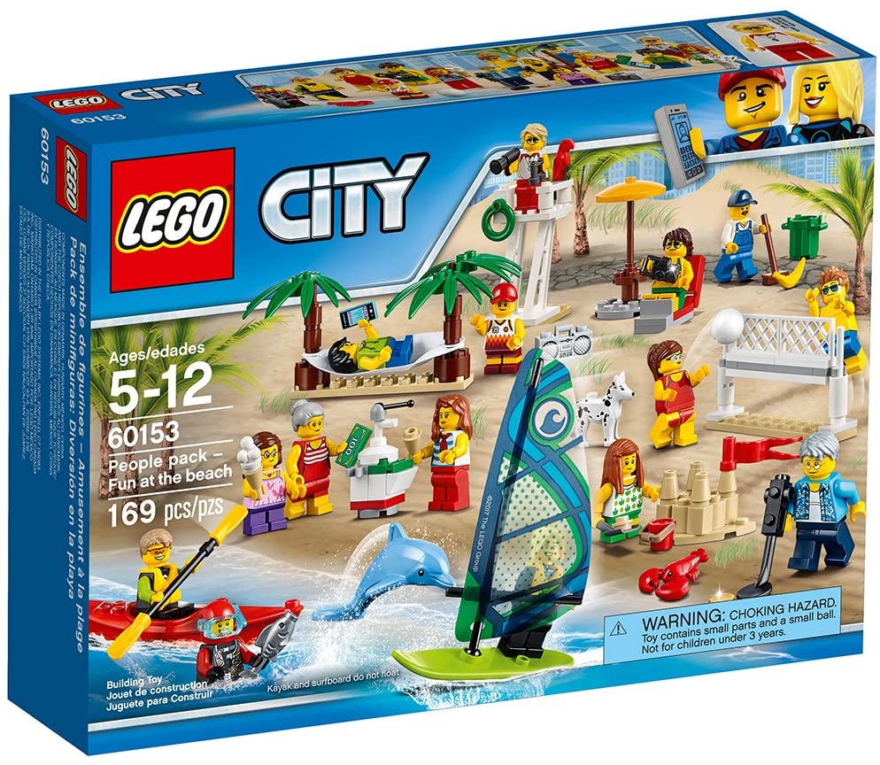 Bộ Nhân Vật Tận Hưởng Tại Bãi Biển LEGO CITY 60153