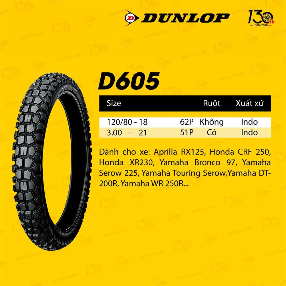 Lốp/Vỏ xe máy DUNLOP 120/80-18