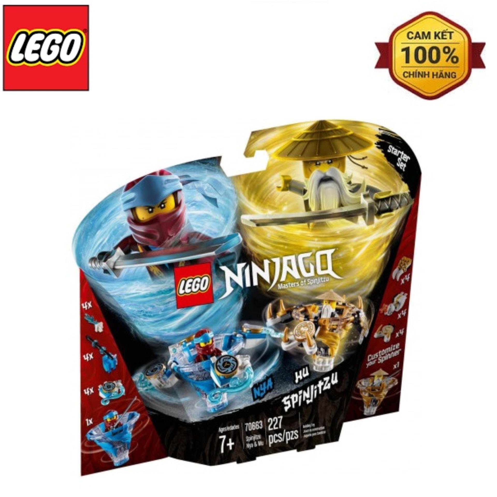Bộ lắp ghép Bông dụ lốc xoáy Nya và Wu Lego Ninjago 70663