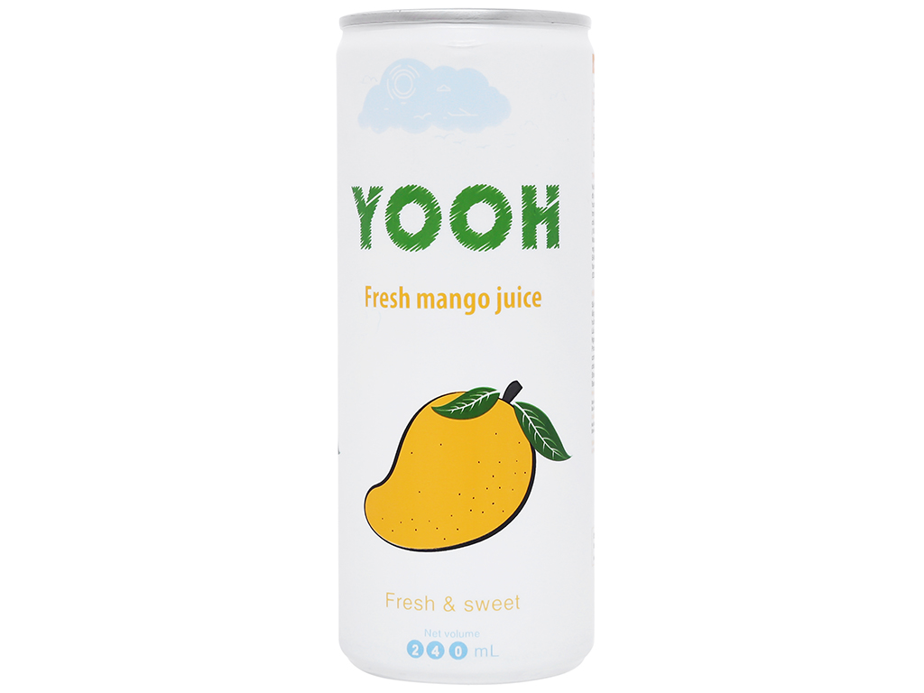 Nước ép xoài Yooh 240ml lốc 6 lon