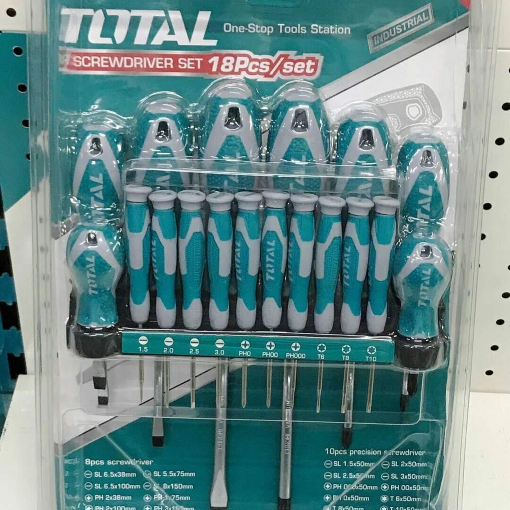 Bộ tuốc nơ vít Total THT250618