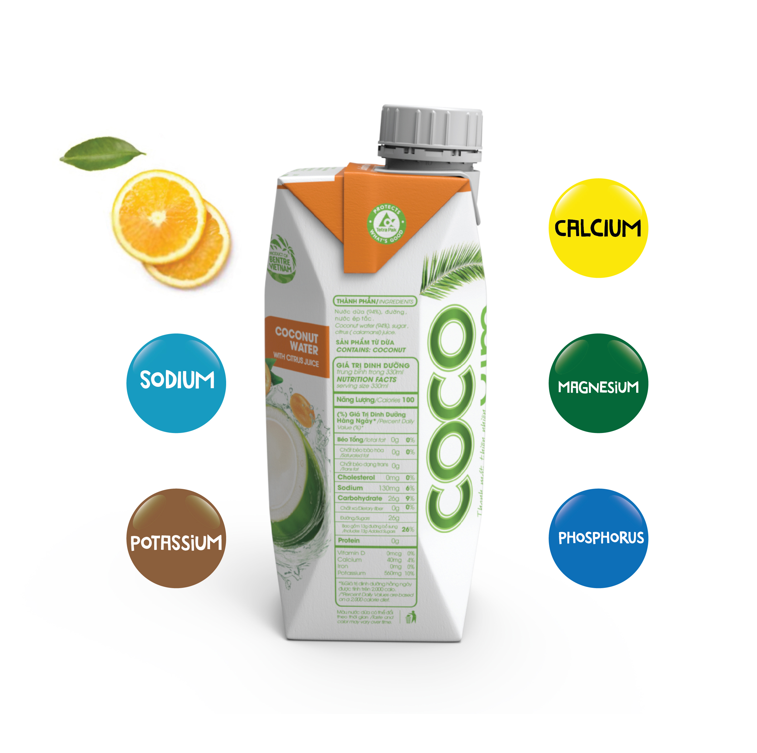 Nước dừa xiêm tắc Cocoxim 330ML