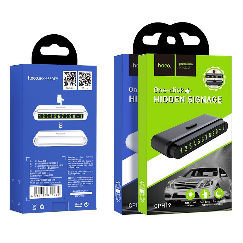 Biển Báo Số Điện Thoại Trong Xe Hoco CPH19