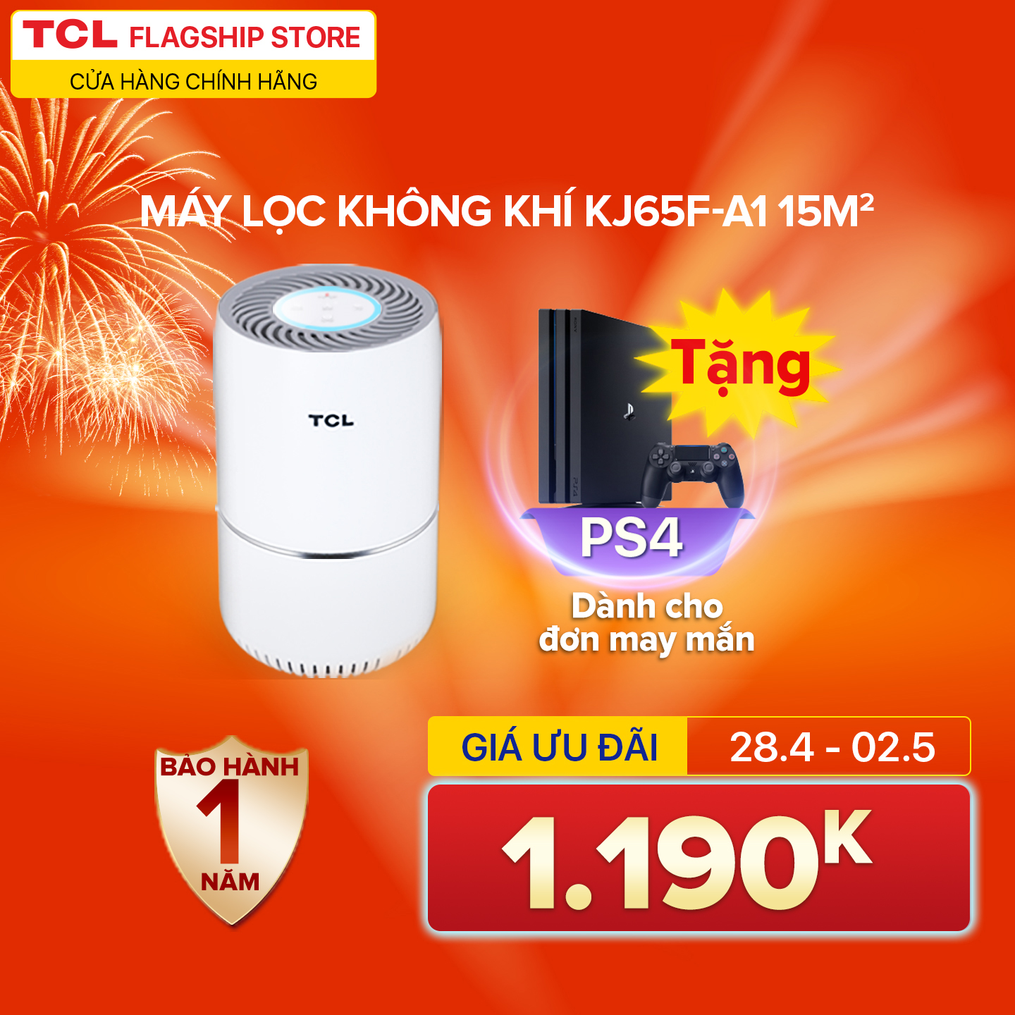 MÁY LỌC KHÔNG KHÍ TCL KJ65F-A1