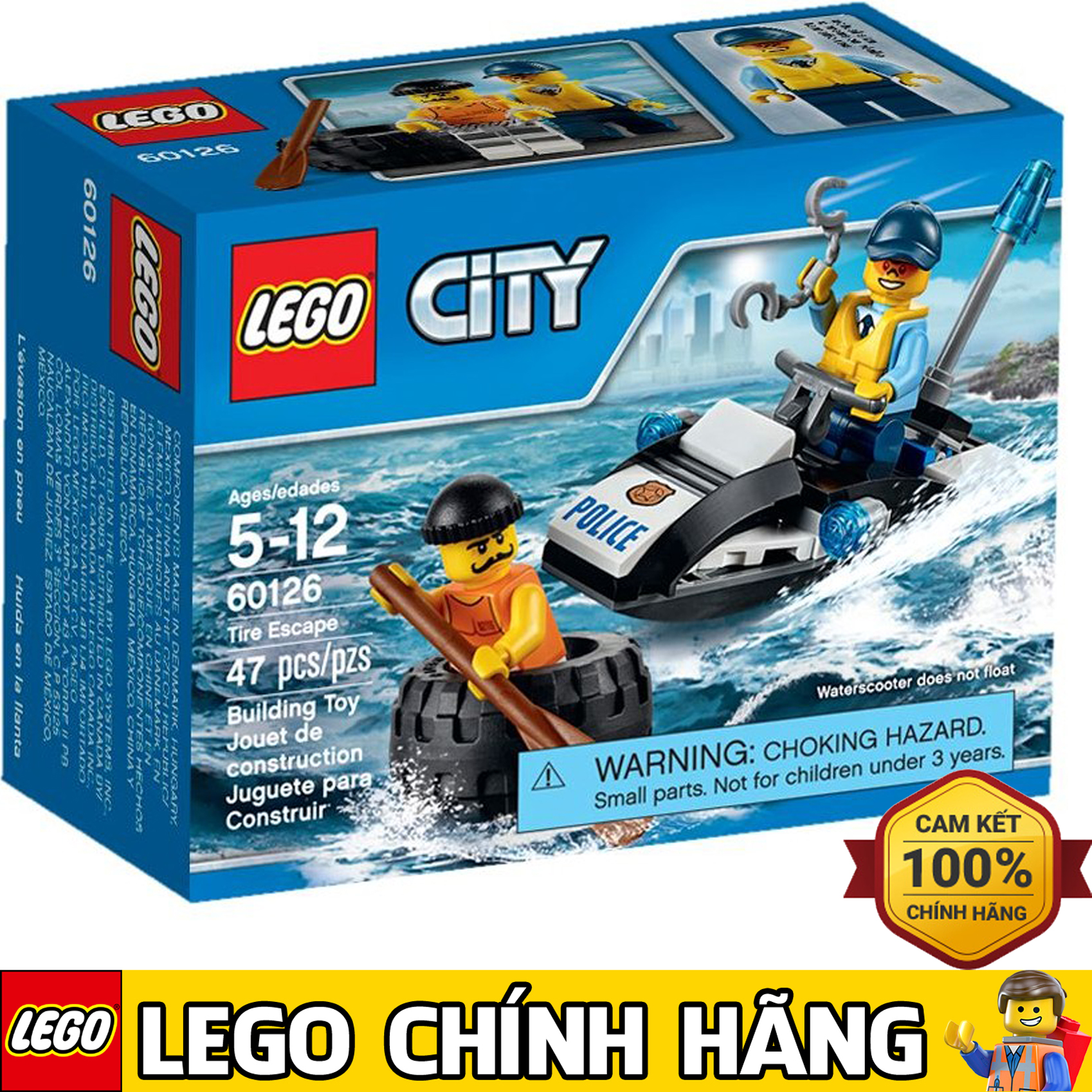 Mô Hình LEGO City Police 60126 - Rượt Đuổi Tội Phạm