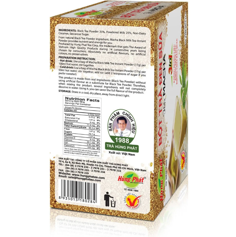 Bột trà đen sữa Hùng Phát