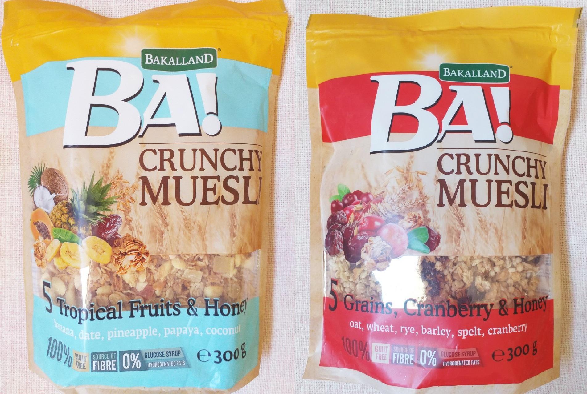 Ngũ cốc Bakalland Crunchy Muesli 5 Tropical Fruits & Honey