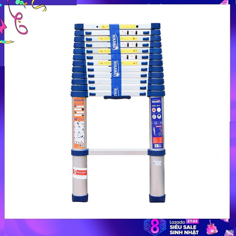 Thang nhôm rút Nikawa NK-48