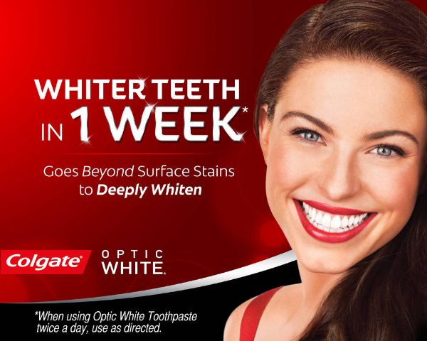 Kem đánh răng Colgate Optic White 110g