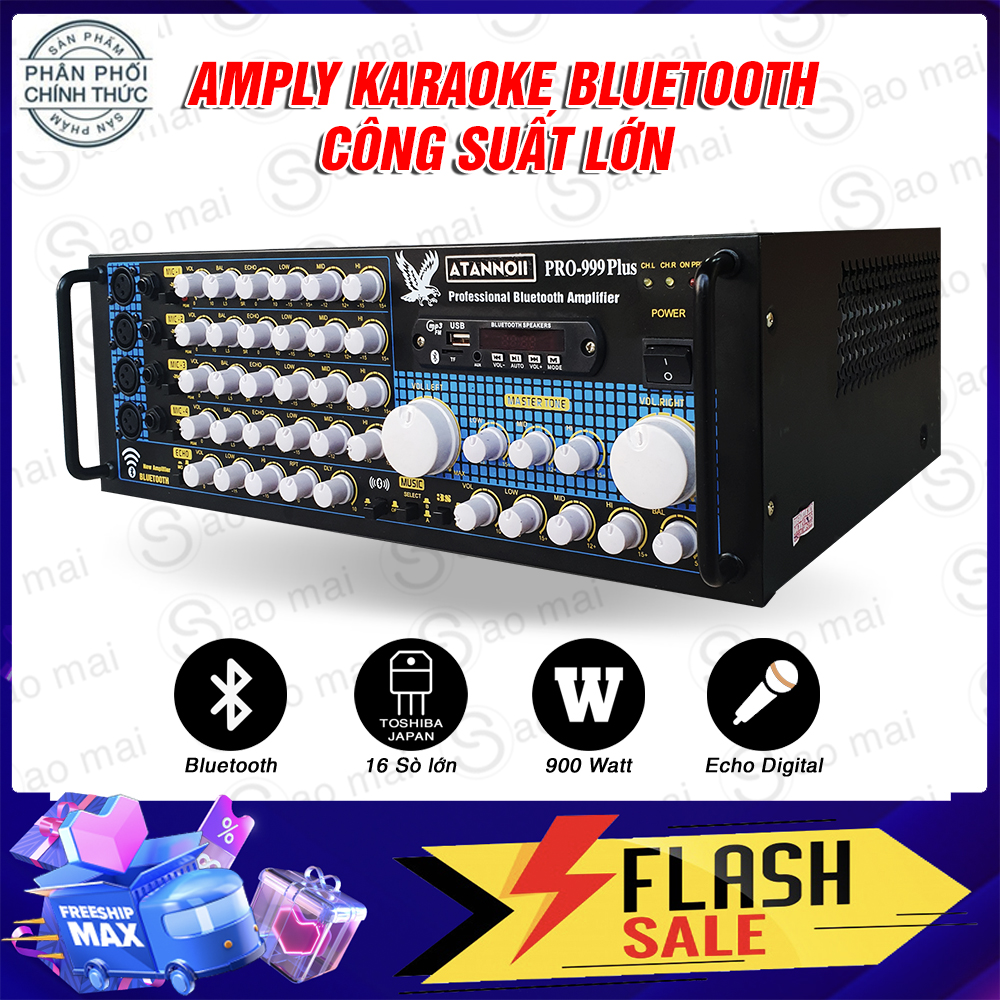 Ampli Bluetooth Amply karaoke Pioton PO-8100S