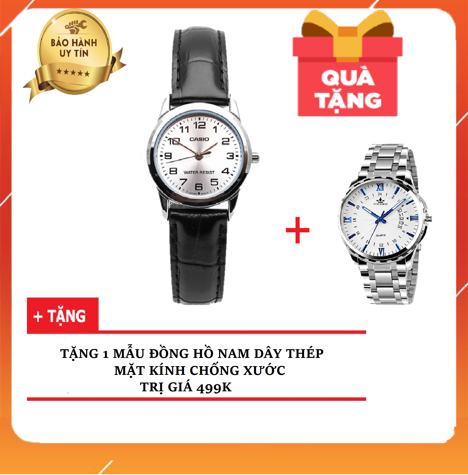 Đồng Hồ Nữ Dây Da Casio LTP-V001L-7BUDF