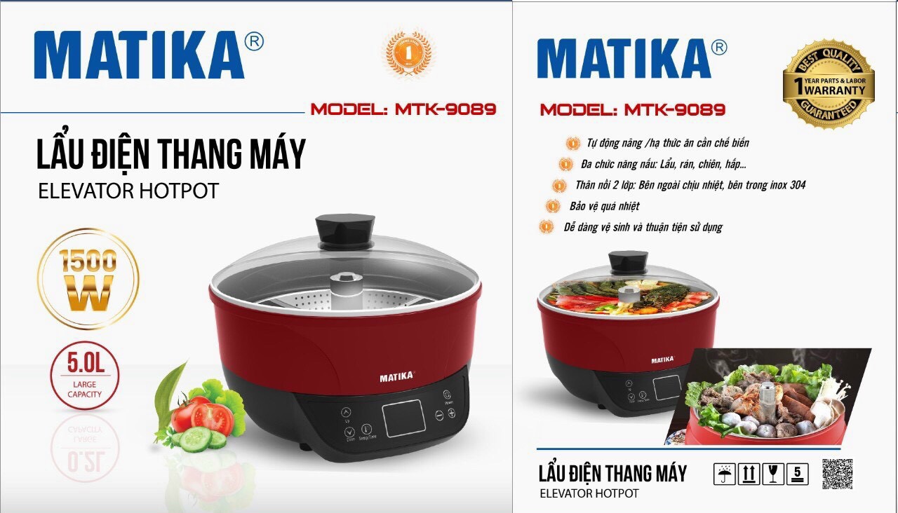 Nồi lẩu điện Matika MTK-9089 5L
