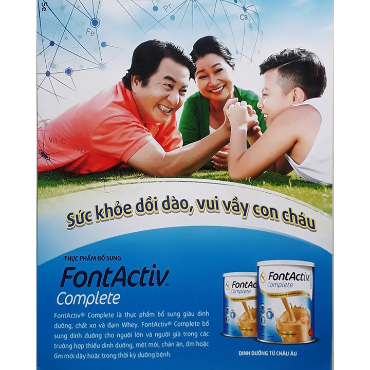 Sữa FontActiv Complete 800g cho người ốm yếu mệt mỏi
