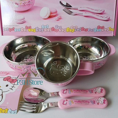 BỘ ĐỒ ĂN LOCK&LOCK HELLO KITTY LKT423S4