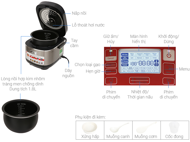 Nồi Cơm Điện TEFAL RK805565