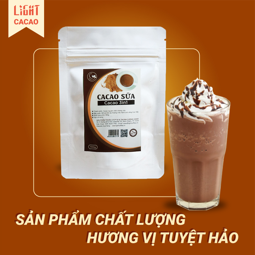 Bột Ca cao Sữa Light 100g