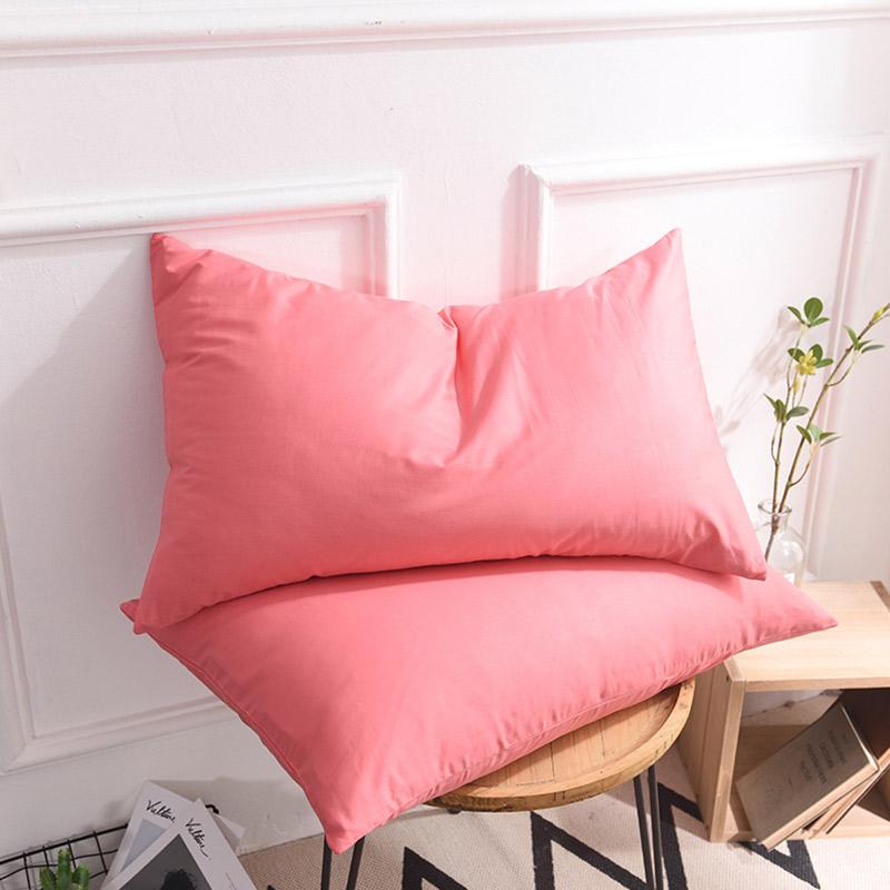 Chất Lượng Cao 100% Cotton Đơn Vỏ Gối 100% Cotton Vỏ Gối 1 Đối Với Màu Vỏ Gối 48X74 Cm Trên Giường Lưới Đồng Bằng Vỏ Gối